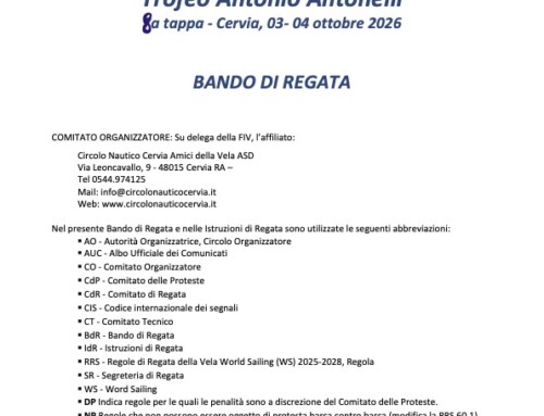 Tutto pronto per l’8° tappa del Circuito Nazionale J24 a Cervia.