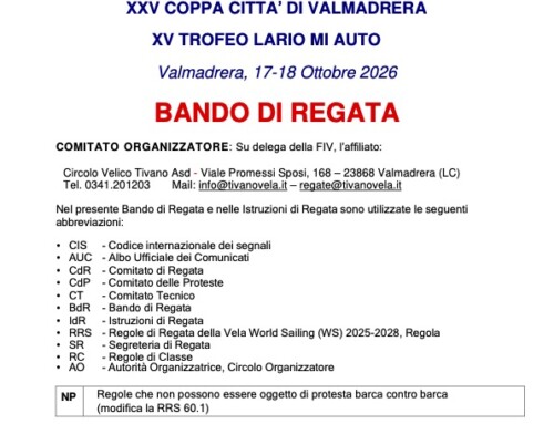 REGATA NAZIONALE J24 – IX TAPPA CIRCUITO NAZIONALE 2026